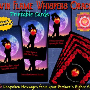 Twin Flame Whispers Oracle - Printable Love Oracle
