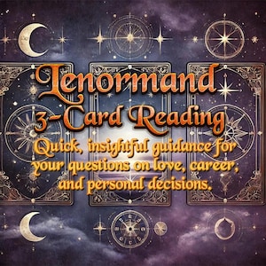 Leitura de 3 cartas de Lenormand | Leitura psíquica | Interpretação completa de vídeo | Leitura de amor Leitura de romance, Leitura de trabalho/carreira