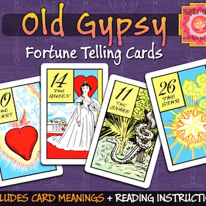 Old Gypsy Fortune Telling Cards | Printable Gypsy Cards | gypsy fortune telling cards | gypsy tarot cards | gypsy cards