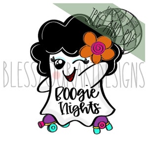 Door Hanger Template: Halloween Ghost Door Hanger Template, Halloween Door Hanger Template, Ghost Door Hanger Template