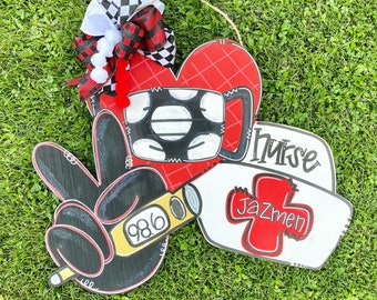 Nurse Door Hanger,  Nurse Sign, School Nurse Decor, Nurse Gift, School Nurse, School Nurse Sign, School Nurse Giftback to school door hanger