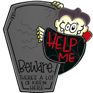Door Hanger Template: Vampire| door hanger template, Digital Download, Instant Download, Door Hanger Pattern