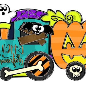 Door Hanger TEMPLATE: Haunt Mess Express| door hanger template, Digital Download, Instant Download, Door Hanger Pattern