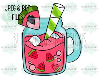 Watermelon Door Hanger Template, Summer Paint Pattern, Porch Sign Design (JPEG PDF)