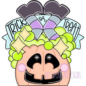 Door Hanger Template: Trick or Treat Door Hanger, Digital Download, Instant Download, Door Hanger Pattern