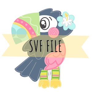 Porta Hanger SVG- Toucan Digital Download, Placa de boas-vindas SVG, Arquivo de corte a laser, Glowforge SVG, Arquivo de corte de placa de porta, Verão, Pernas de fita
