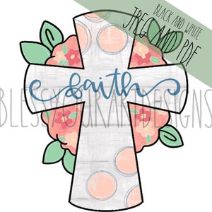 Door Hanger Template: Faith| door hanger template, Digital Download, Instant Download, Door Hanger Pattern
