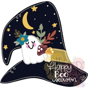 Door Hanger TEMPLATE: Halloween Decor, Digital Download, Halloween, Witch Hat Door Hanger, DIY Door Hanger, Instant Download