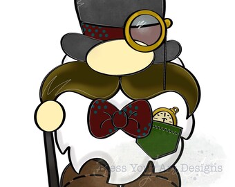 Door Hanger Template: Mr. Time Gnome| door hanger template, Digital Download, Instant Download, Door Hanger Pattern