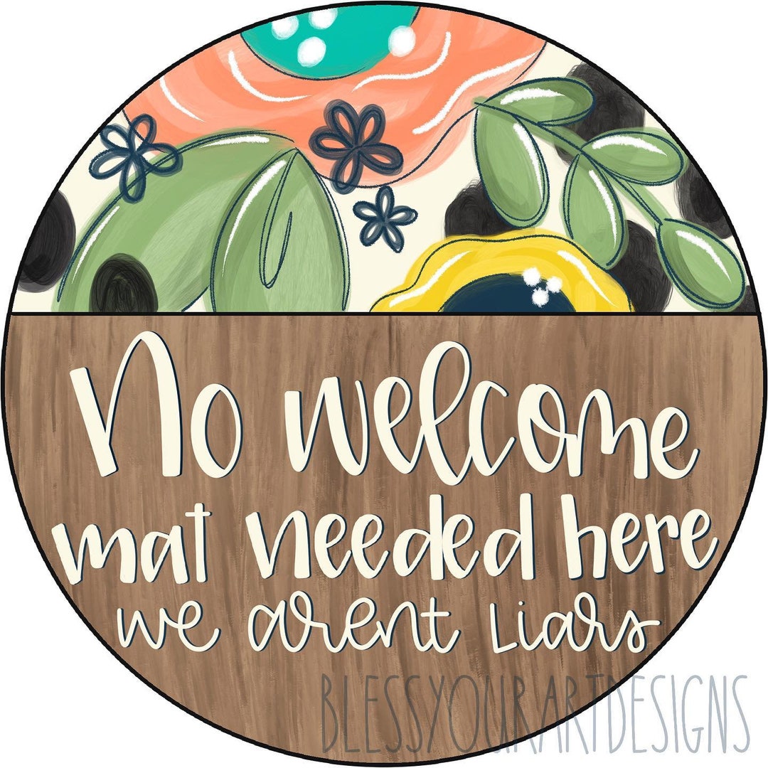 Un Welcomesign TEMPLATE: No Welcome Door Hanger Template, Door Hanger Template ...