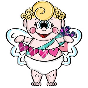 Door Hanger TEMPLATE: Cupid| door hanger template, Digital Download, Instant Download, Door Hanger Pattern