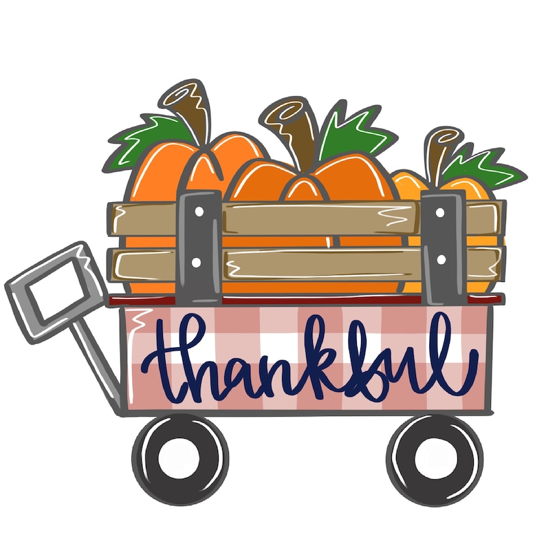 TEMPLATE Pumpkin Wagon Etsy