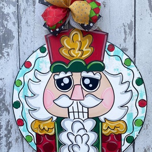 Nutcracker Door Hanger| Christmas Decor| Christmas Porch Sign| Christmas Door Hanger, Nutcracker Decor