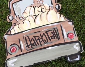 Fall Decor,  Pumpkin Truck Door Hanger, Pumpkin decor, Fall Wreath, Fall Front Door Decor, Pumpkin Door Hanger, fall home