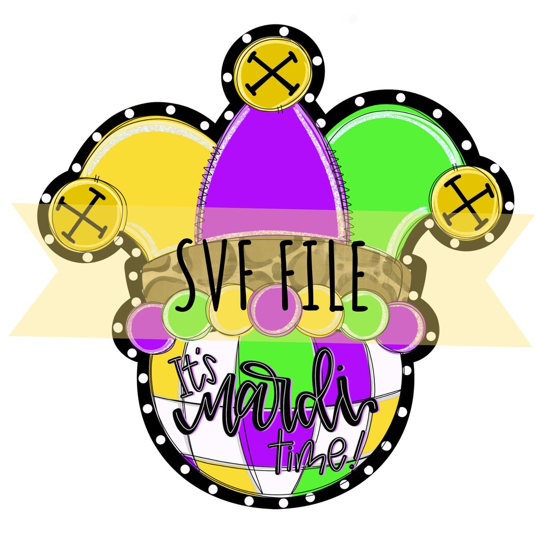 mardi gras door hanger template