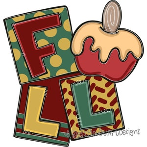 Door Hanger TEMPLATE: Fall Caramel Apple| door hanger template, Digital Download, Instant Download, Door Hanger Pattern
