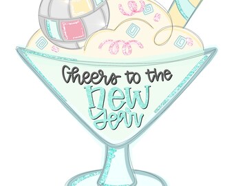 Door Hanger Template: New Years| door hanger template, Digital Download, Instant Download, Door Hanger Pattern