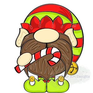 Door Hanger Template: Elf Gnome| door hanger template, Digital Download, Instant Download, Door Hanger Pattern