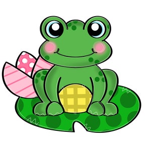 Frog Door Hanger Template: Printable DIY Kit for Seasonal Decor | Digital Download Pattern