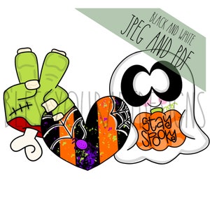 Door Hanger Template: Halloween Door Hanger Template, Ghost Door Hanger Template, Spider Door Hanger Template, Zombie Door Hanger Template