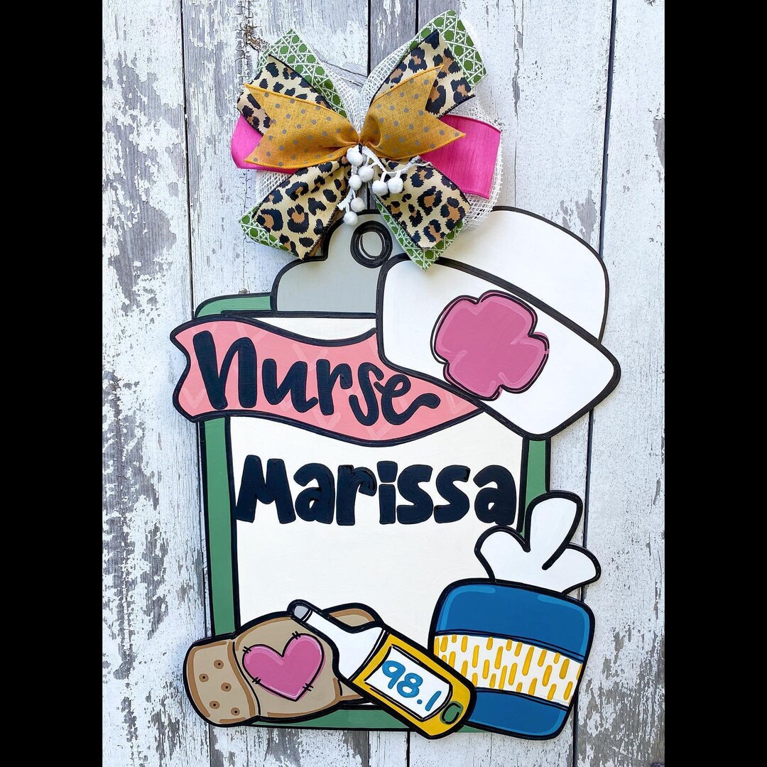Nurse Door Hanger, School Nurse Sign, Nurse Door Decor, Nurse Door Sign