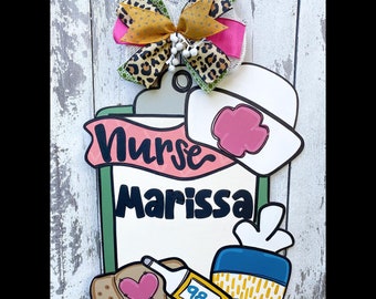 Nurse Door Hanger, School Nurse Sign, Nurse Door Decor, Nurse Door Sign, Nurse Gift, Nurse Decor, School Nurse Gift