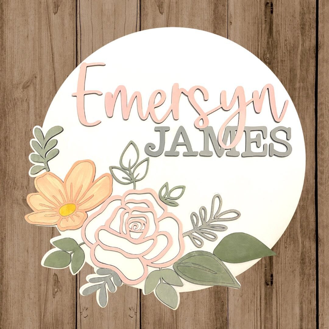 Targa Nome Con Corona Per Camera Bambini - Decorazione Personalizzata Per Porte E Pareti - Foto 12