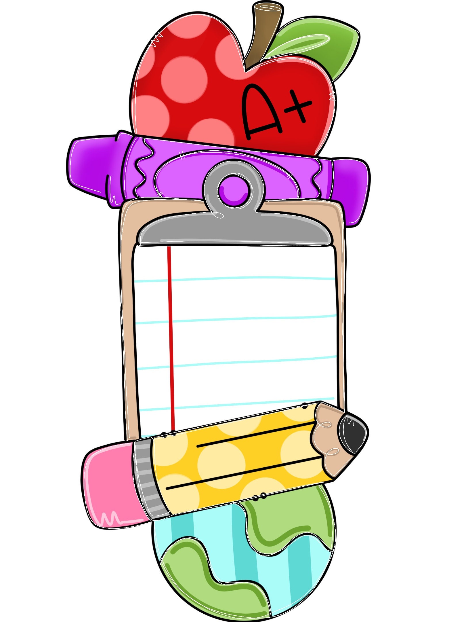 Door Hanger Template: Teacher| door hanger template, Digital Download, Instant Download, Door Hanger Pattern
