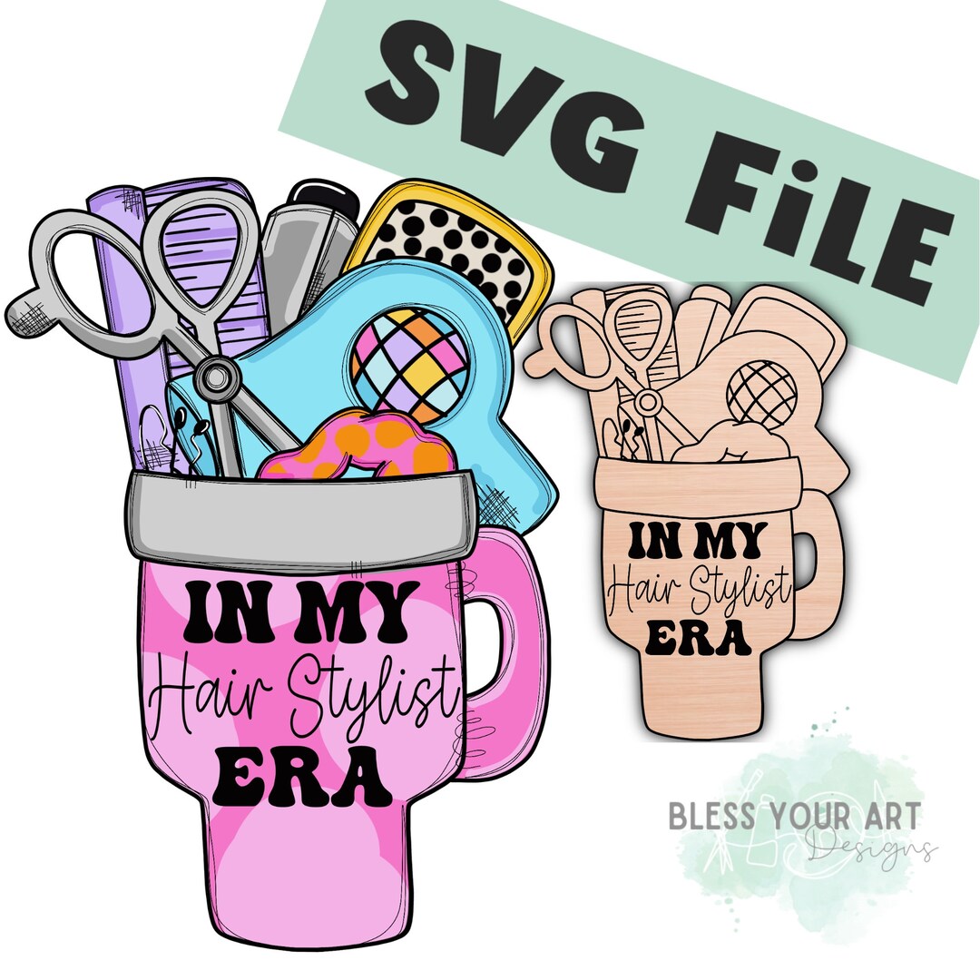 Door Hanger SVG- Hair Dresser Digital Download, Welcome Sign SVG