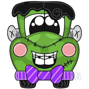Door Hanger TEMPLATE: Franken Truck| door hanger template, Digital Download, Instant Download, Door Hanger Pattern