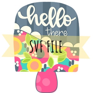 Colgador de puerta SVG - Descarga digital de helado caprichoso, Letrero de bienvenida SVG, Archivo de corte láser, Glowforge SVG, Archivo de corte de letrero de puerta, Verano