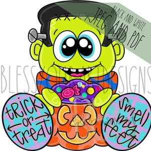 Door Hanger Template: Frankenstein| door hanger template, Digital Download, Instant Download, Door Hanger Pattern