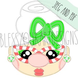 TEMPLATE: mrs. Claus door hanger template, Christmas Door Hanger Template, Claus Door Hanger Template, Door Hanger