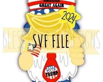 Door Hanger SVG-Political Digital Download, Welcome Sign SVG, Laser Cut File, Glowforge SVG, Door Sign Cut File
