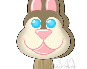 Bunny Ice Cream Door Hanger Template: DIY Craft Pattern (Digital Download)