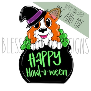 Door Hanger Template: Halloween Corgi| door hanger template, Digital Download, Instant Download, Door Hanger Pattern