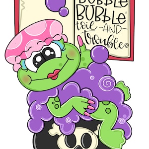 Door Hanger Template: Halloween Frog| door hanger template, Digital Download, Instant Download, Door Hanger Pattern