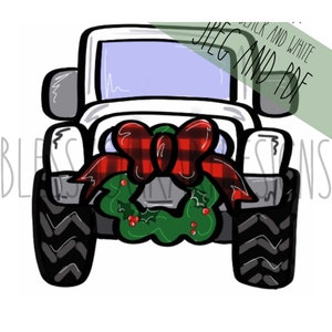 Door Hanger Template: Christmas Truck Door Hanger Template, Christmas Door Hanger Template, Door Wreath Template