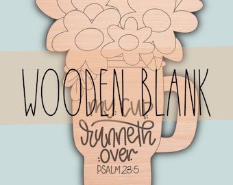 Unfinished Flower Door Hanger Blank | DIY Craft Kit, 20”