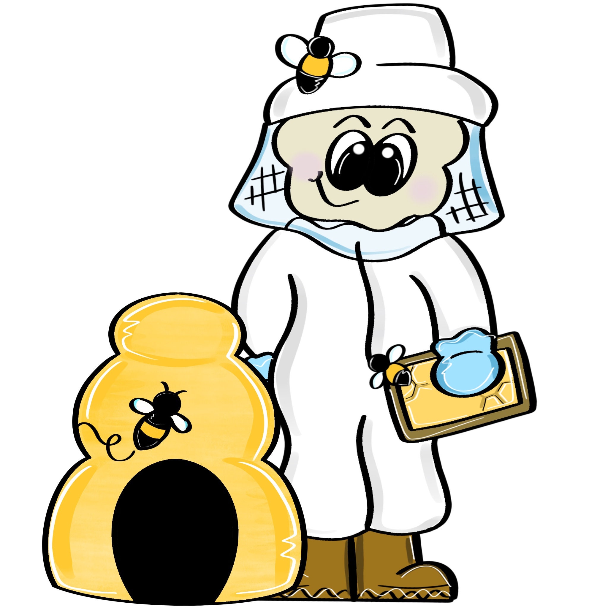 Door Hanger Template: Bee Keeper| door hanger template, Digital Download, Instant Download, Door Hanger Pattern
