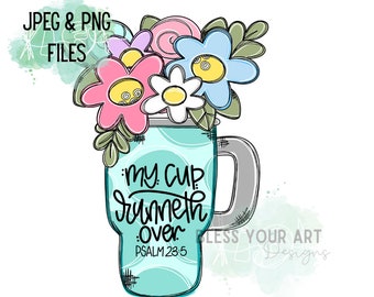 Door Hanger Template TEMPLATE:  Floral Cup| door hanger template, Digital Download, Instant Download, Door Hanger Pattern