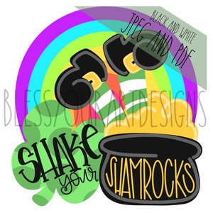 Door Hanger Template: St Patricks Day Door Hanger Template, Digital Download, Instant Download, Door Hanger Pattern