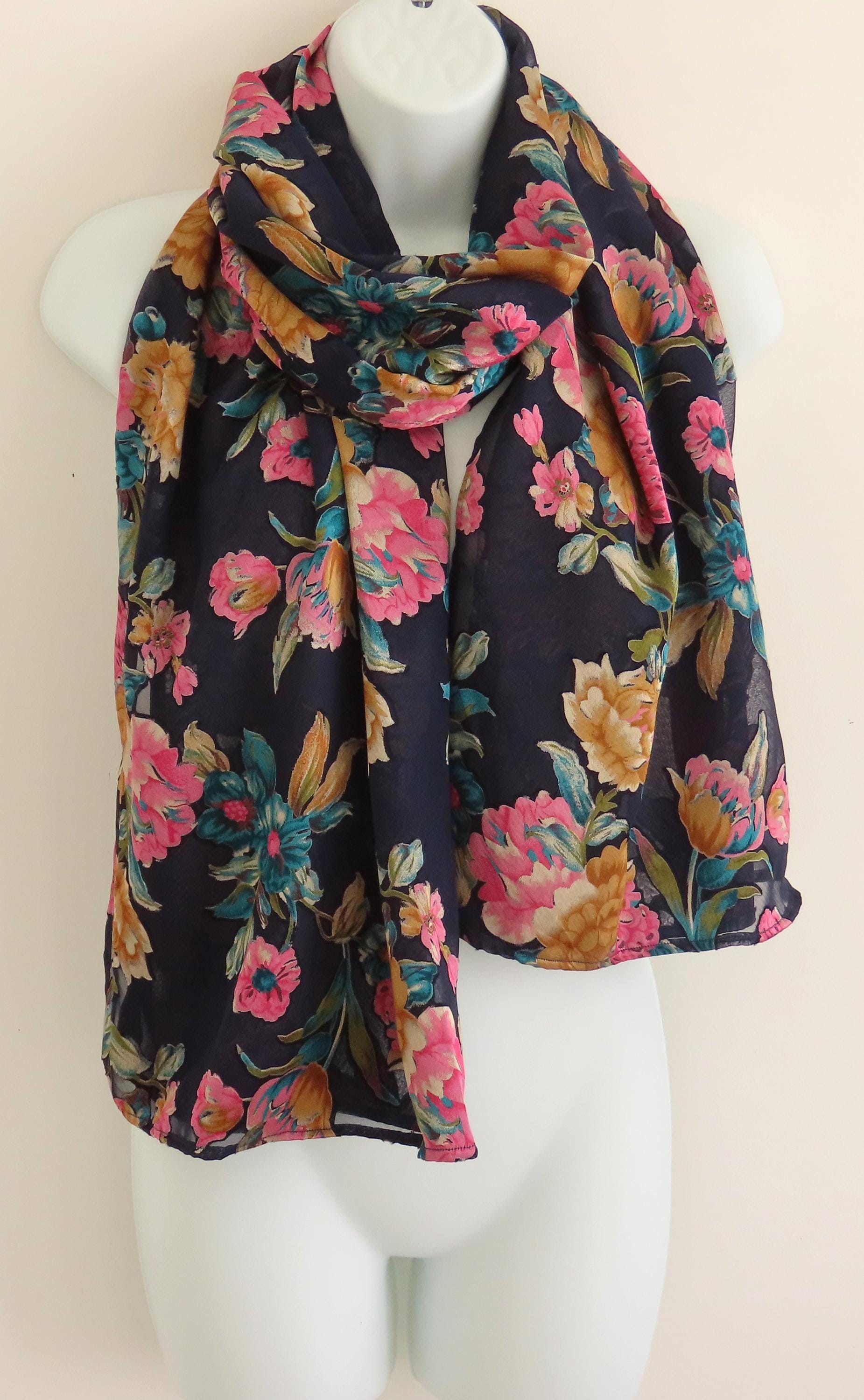 Moderna sciarpa in chiffon lunga sciarpa Stola panno per abito da sera