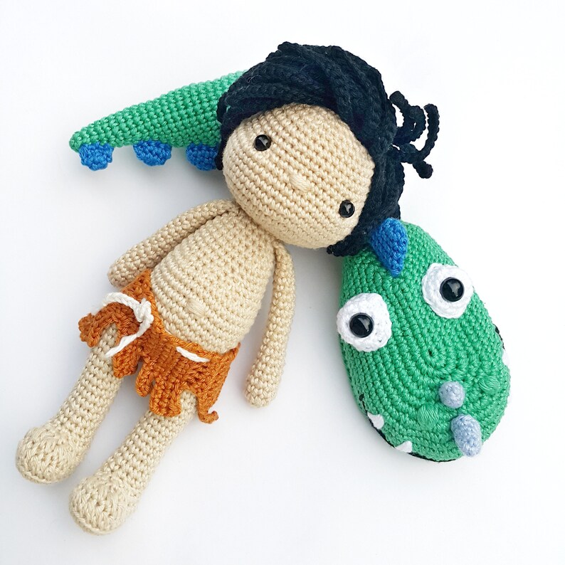 Teo the Cave Boy Amigurumi Pattern image 1