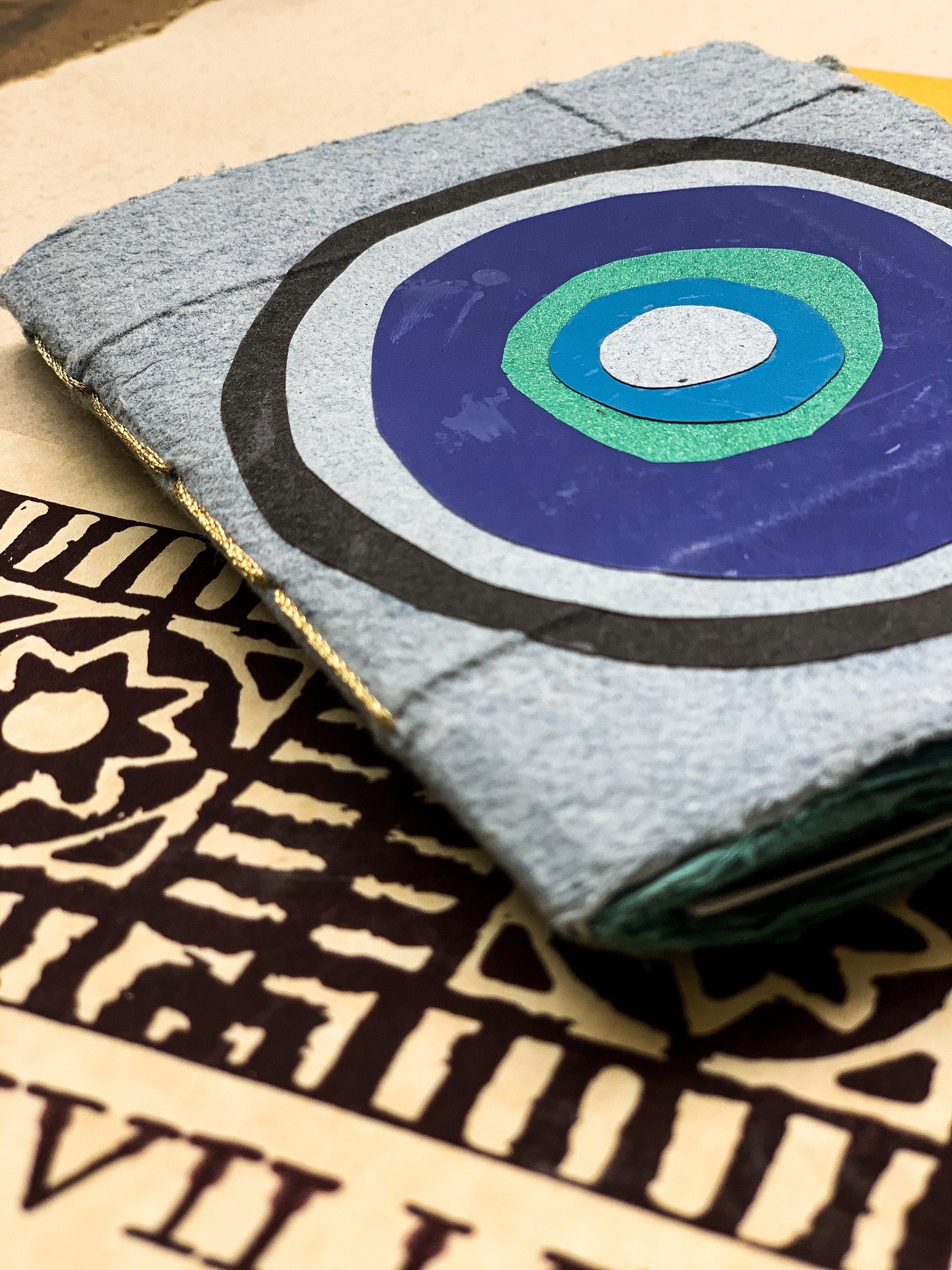 Unique Handmade Book with Lovely Deckled Edge and Denim Paper Etsy