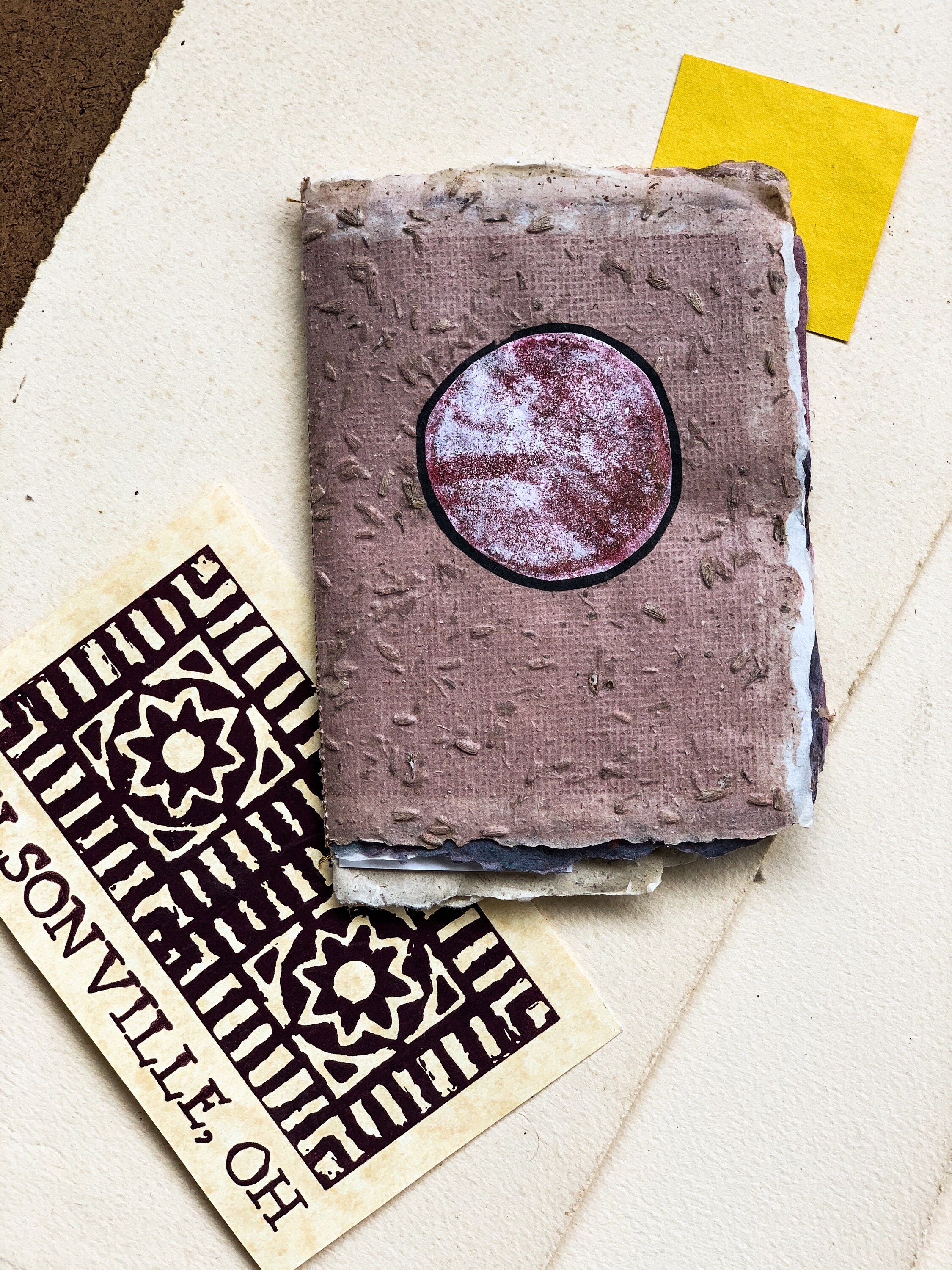 Unique Handmade Book with Lovely Deckled Edge and Layered Etsy