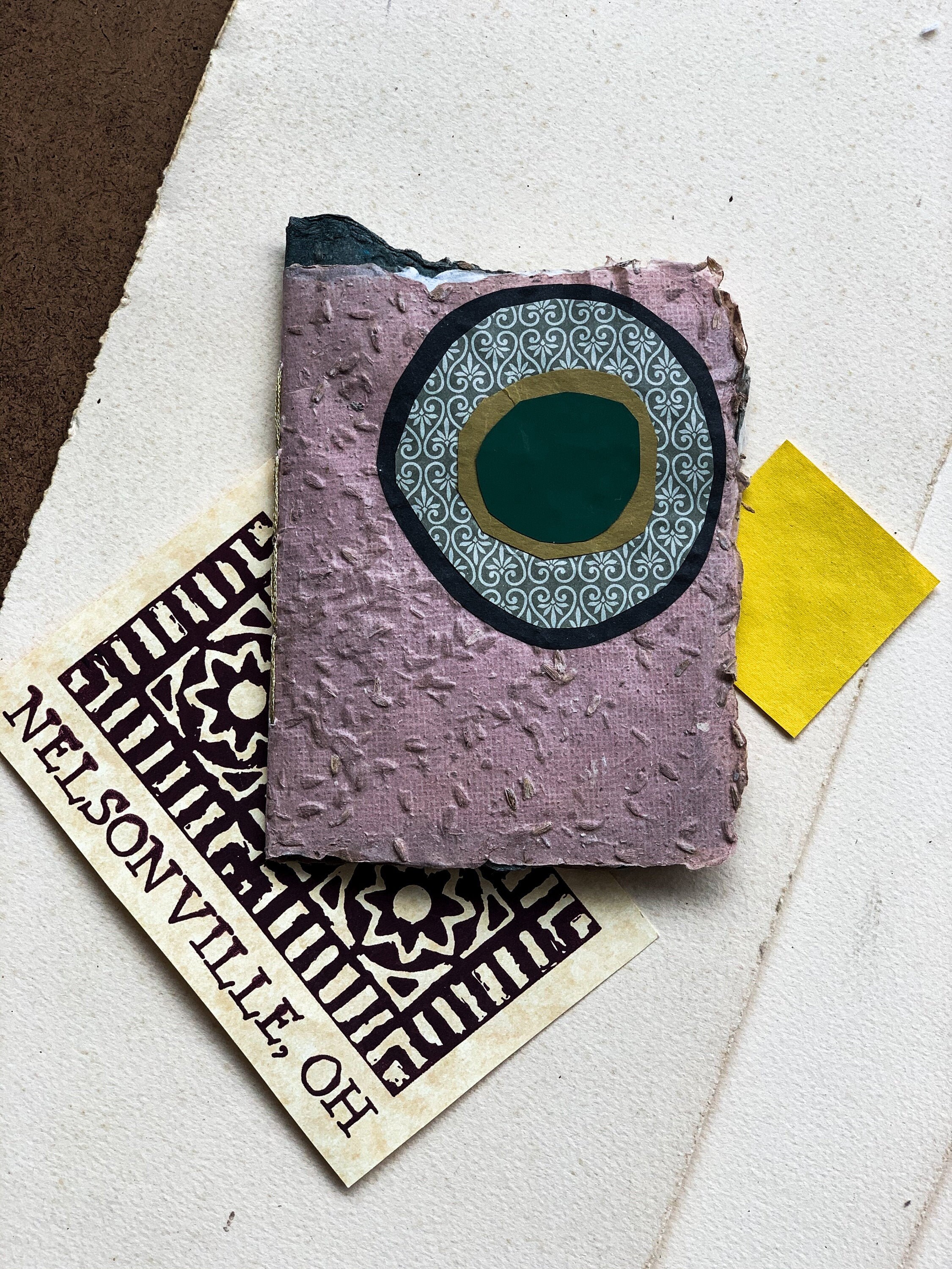 Unique Handmade Book with Lovely Deckled Edge and Layered Etsy