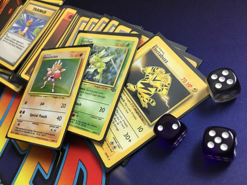 Complete Base Set Jungle Vintage Pokemon Haymaker Deck Etsy