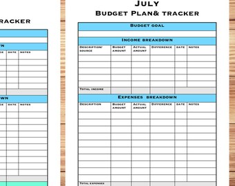 easy budget etsy