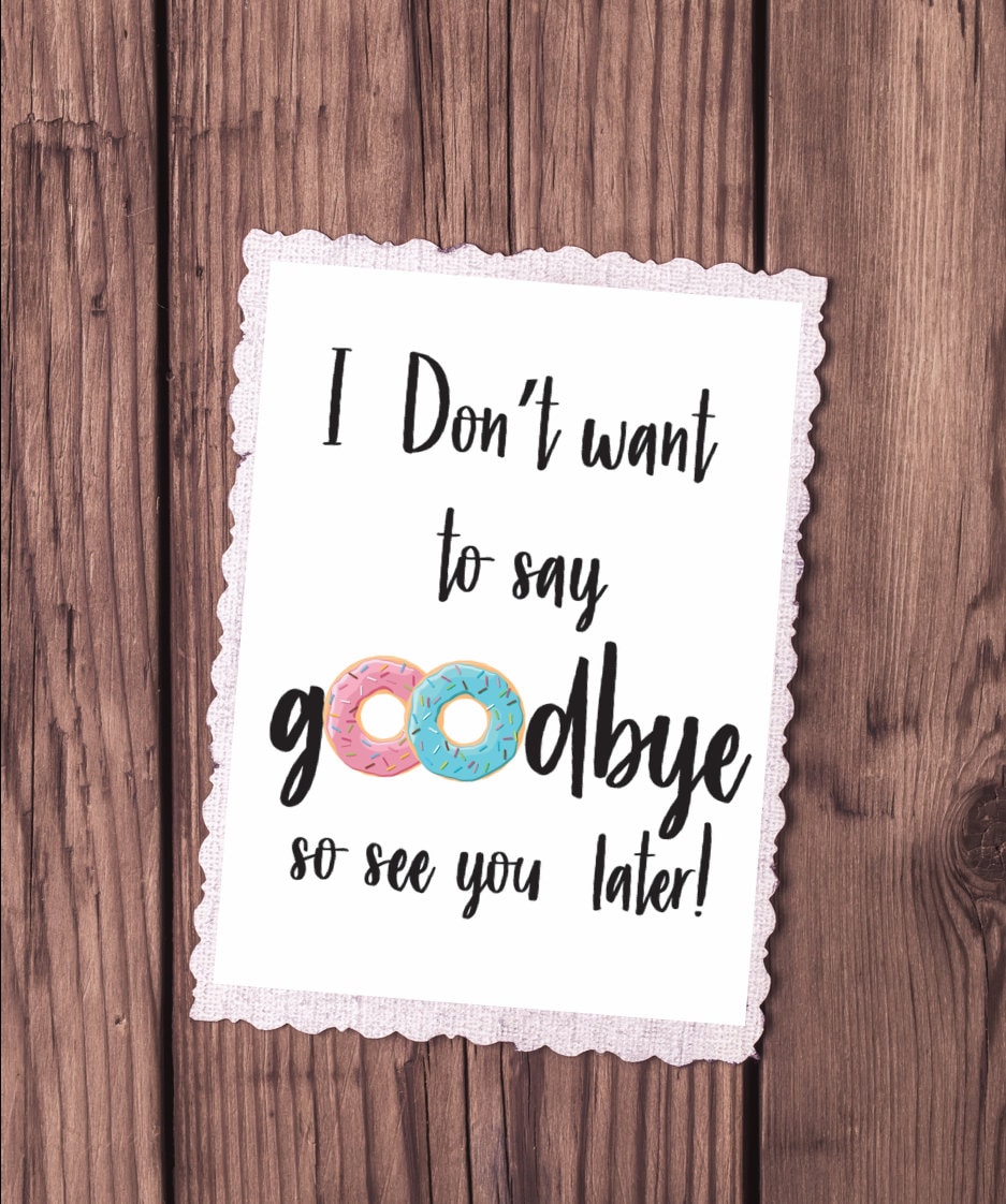 Coworker leave Card Goodbye Card Printable Farewell Card I | Etsy